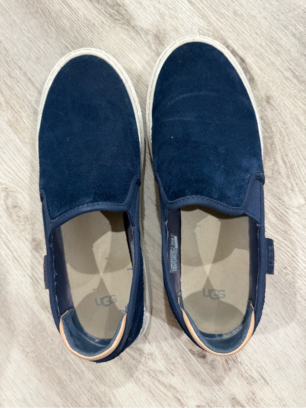 UGG Men’s Navy Suede Slip-On Loafers